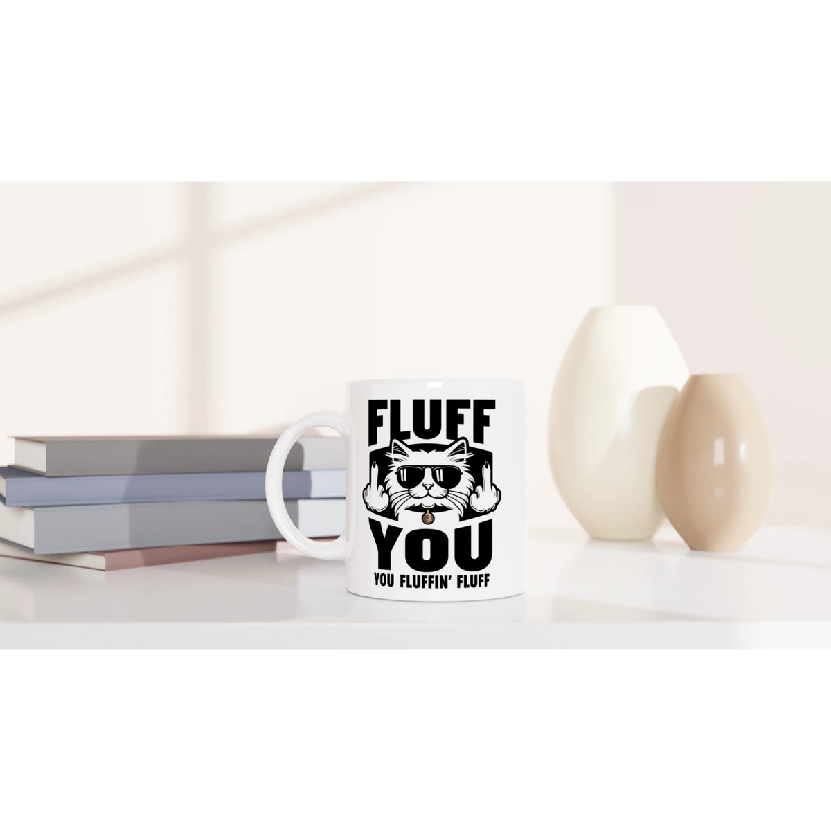 Tasse 325ml - Fluff You - Katze