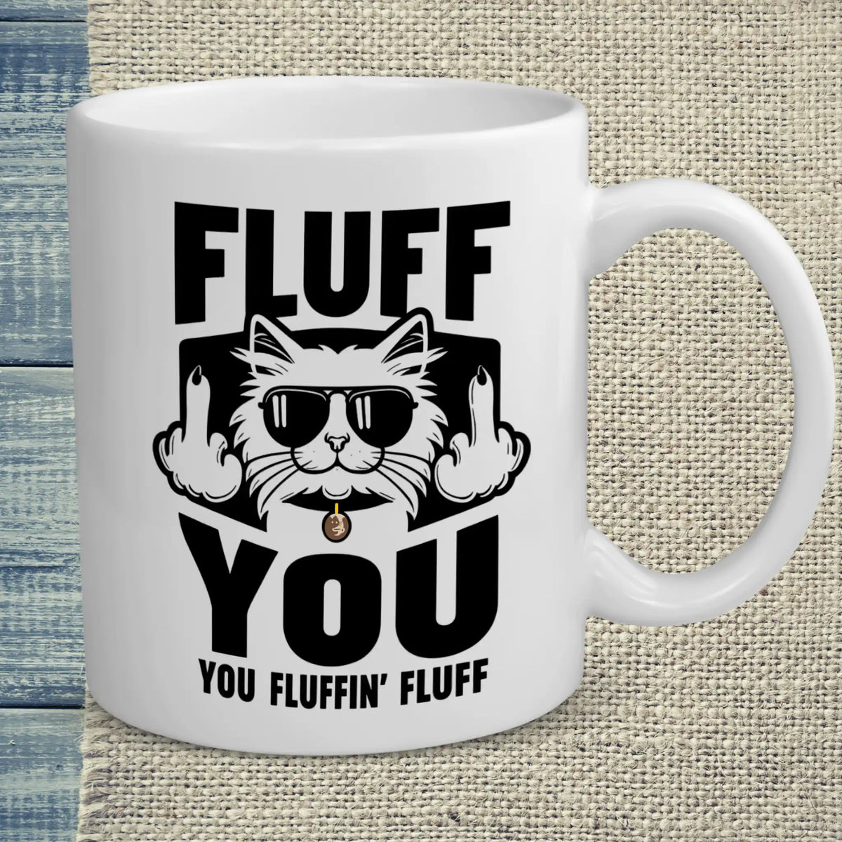 Tasse 325ml - Fluff You - Katze