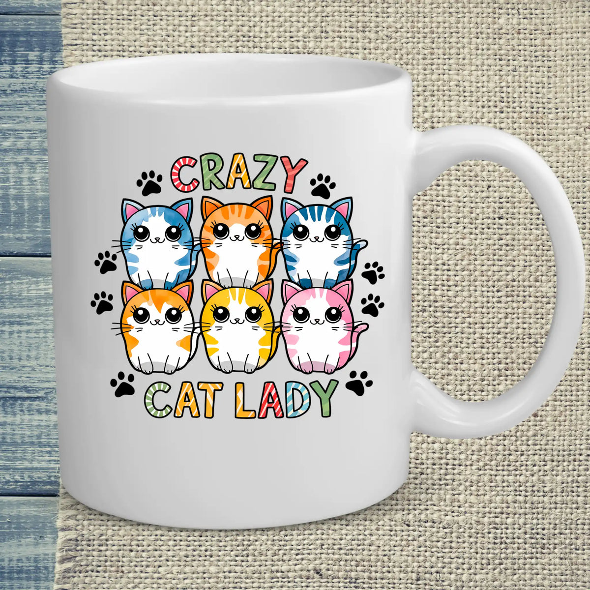 Tasse 325ml - Für die Crazy Cat Lady - Kaffee, Cat Lady