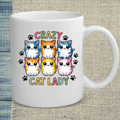 Tasse 325ml - Für die Crazy Cat Lady - Kaffee, Cat Lady