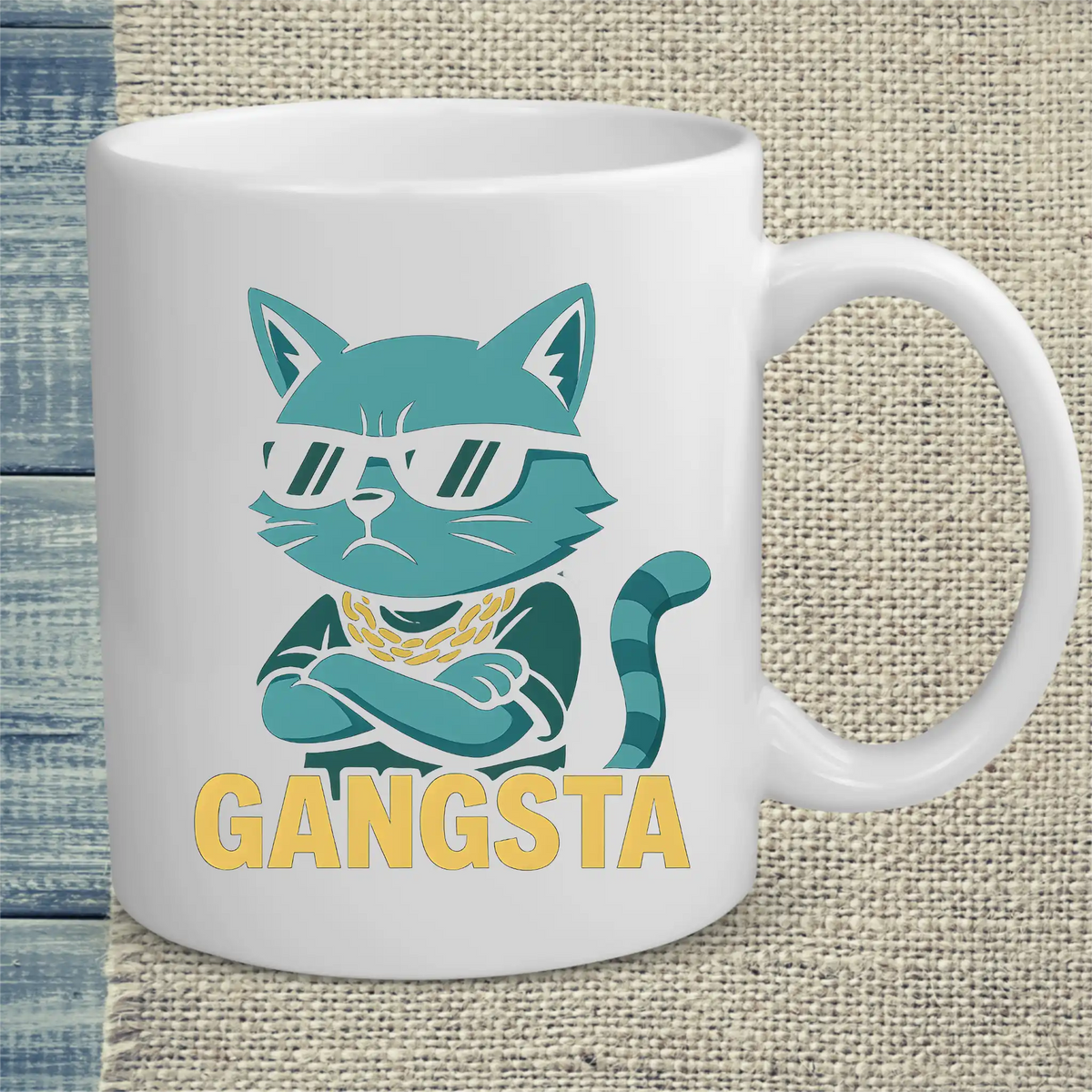 Tasse 325ml - Gangsta Cat - Katze