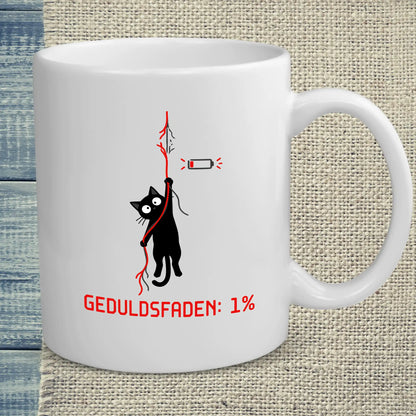 Tasse 325ml - Geduldsfaden: 1% - Katze