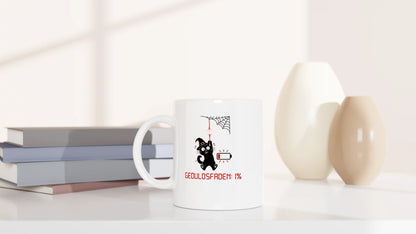 Tasse 325ml - Geduldsfaden Halloween - Katze, Halloween