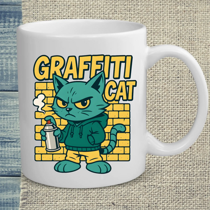 Tasse 325ml - Graffiti Cat - Katze