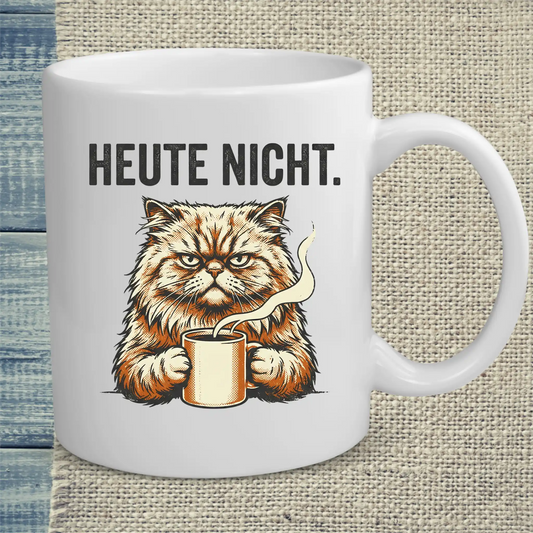Tasse 325ml - Heute Nicht - Katze & Kaffee