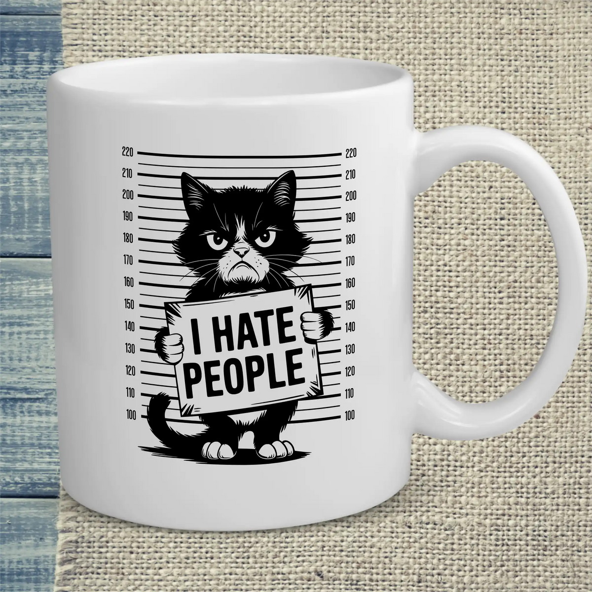 Tasse 325ml - I Hate People - Katze
