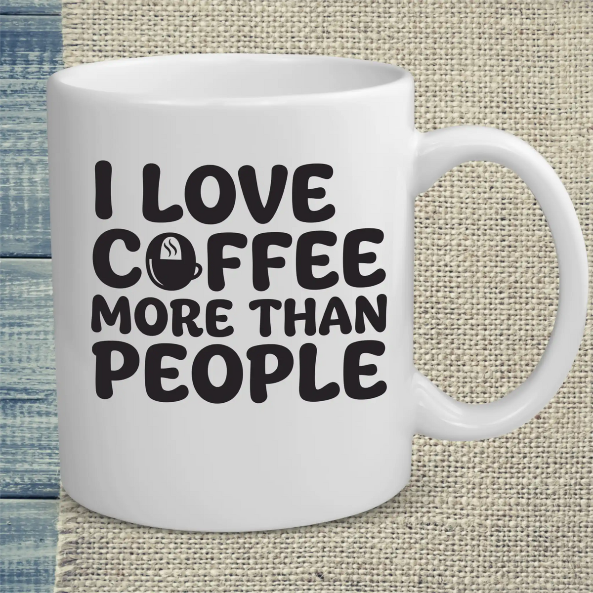 Tasse 325ml - I love Coffee more than People - Kaffee