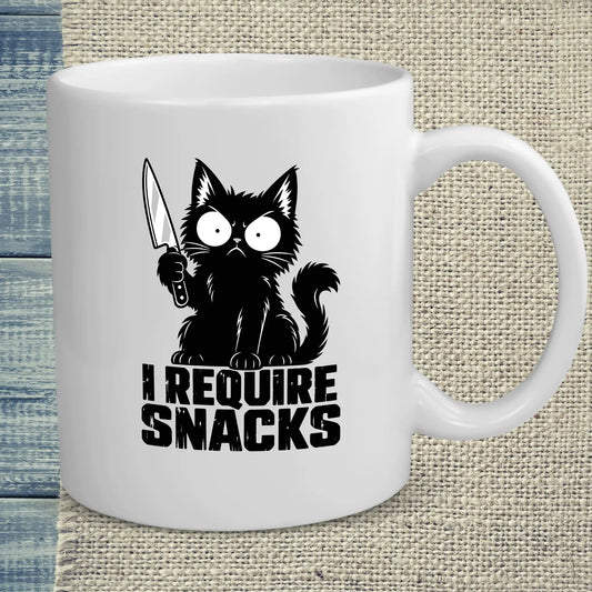 Tasse 325ml - I REQUIRE SNACKS - Katze