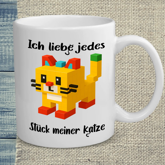 Tasse 325ml - Ich liebe jedes Stück meiner Katze - Katze