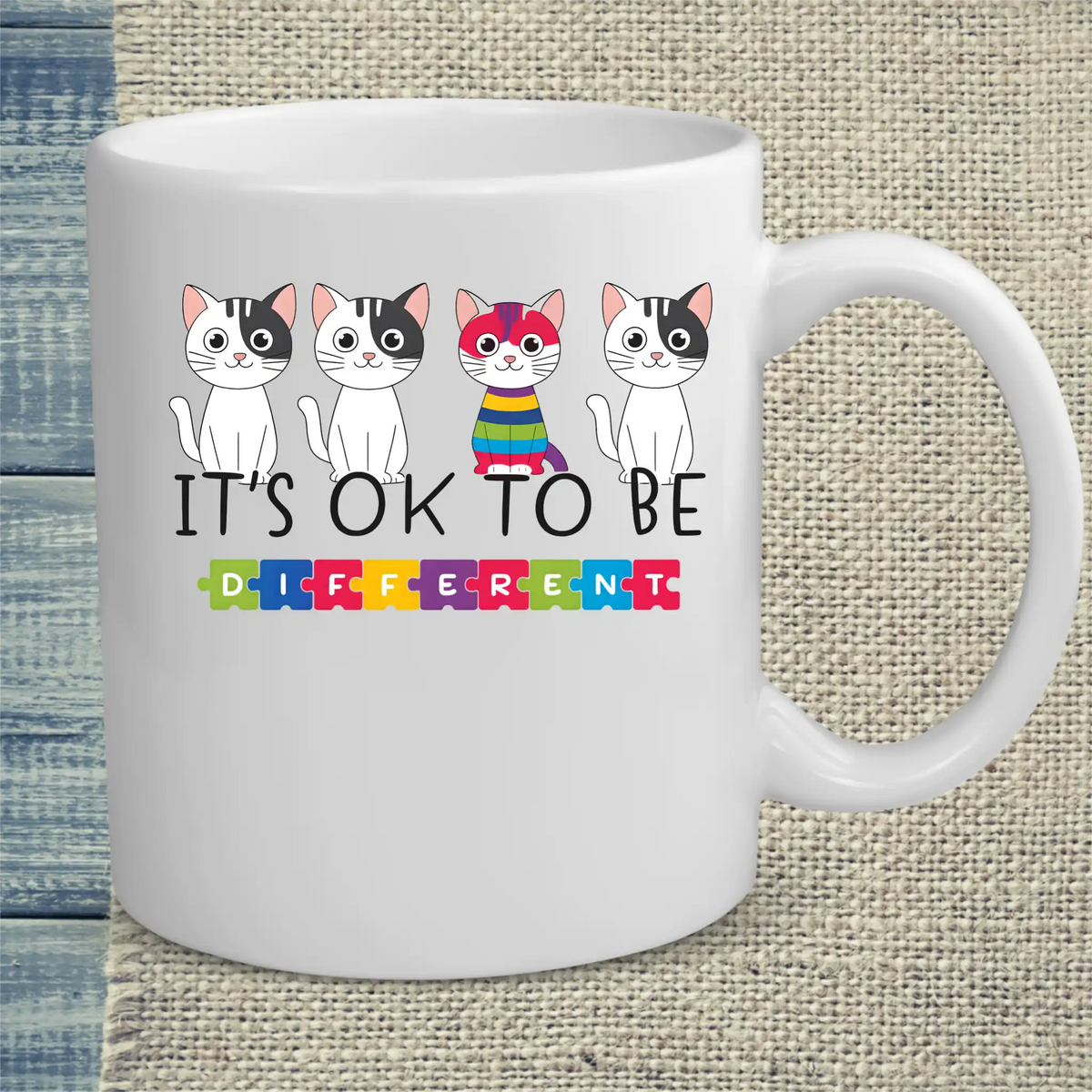 Tasse 325ml - It's OK to be different - Katze