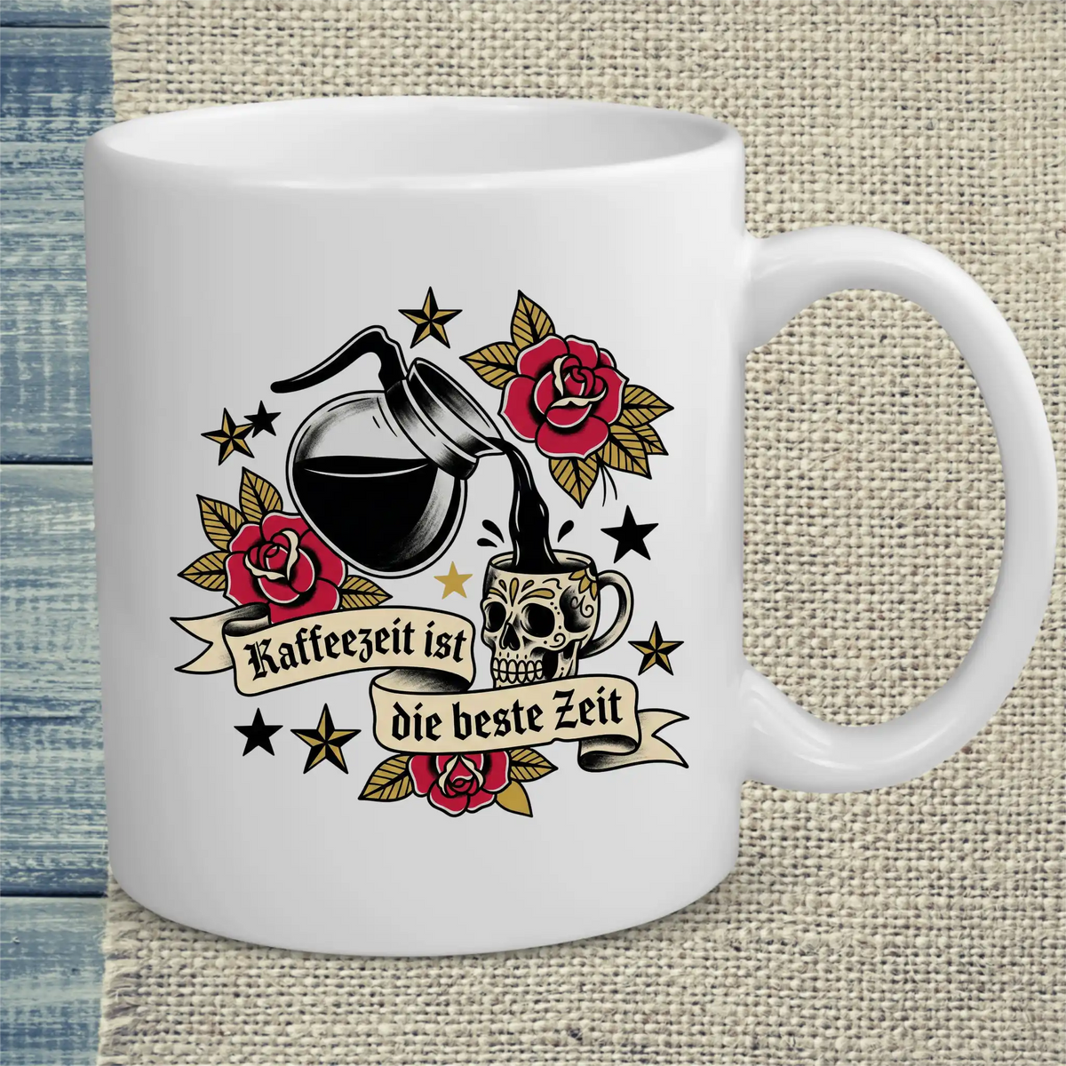 Tasse 325ml - Kaffeezeit ist die beste Zeit - Kaffee