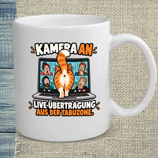 Tasse 325ml - Kamera an - Katze