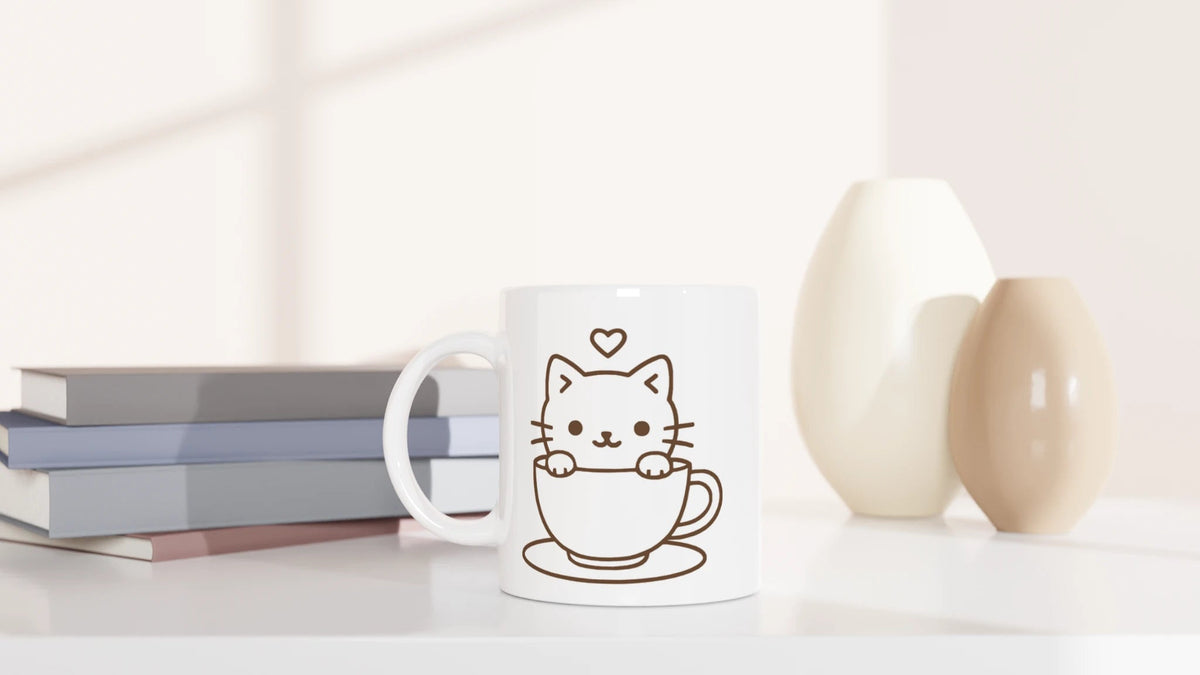 Tasse 325ml - Katze in Tasse - Katze & Kaffee