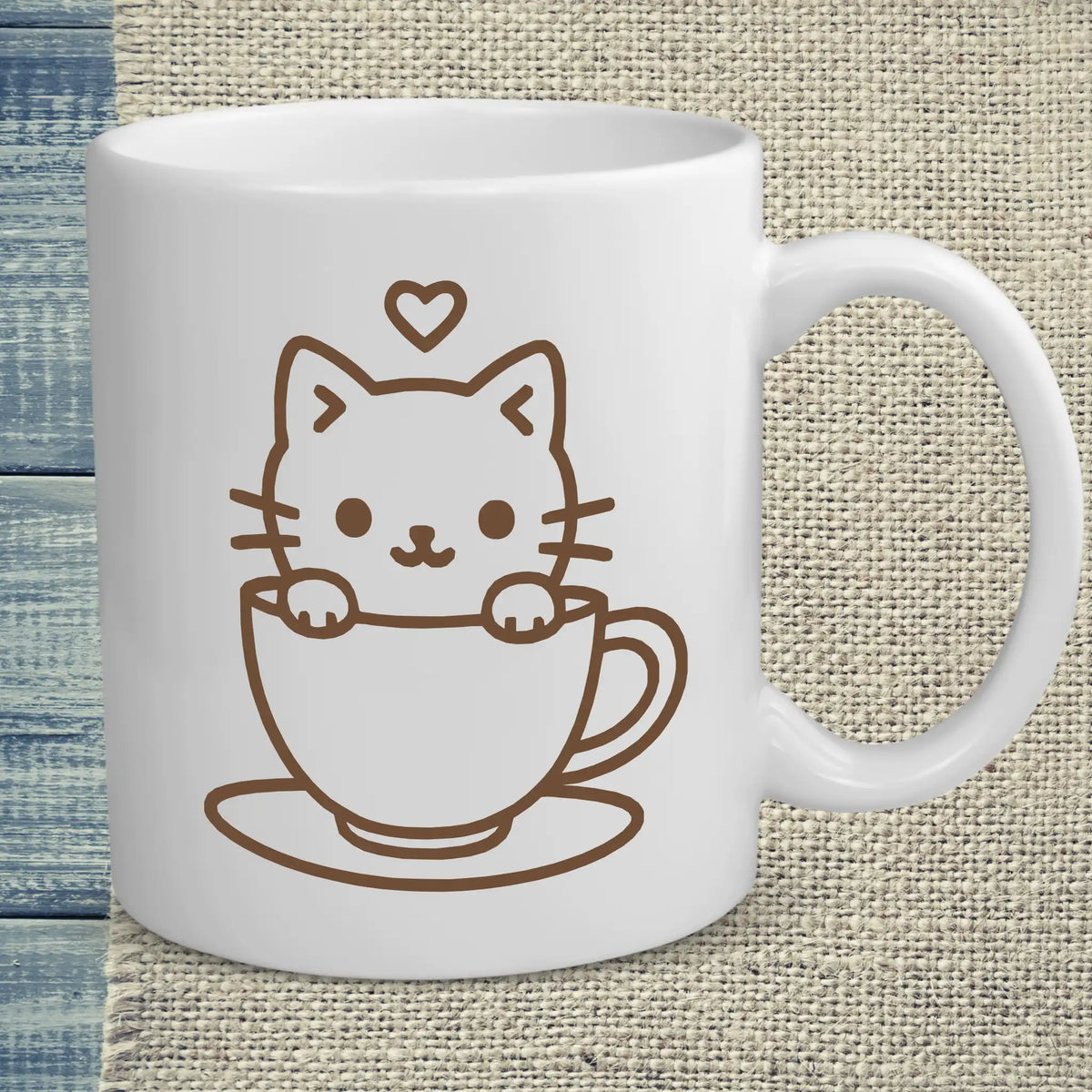 Tasse 325ml - Katze in Tasse - Katze & Kaffee