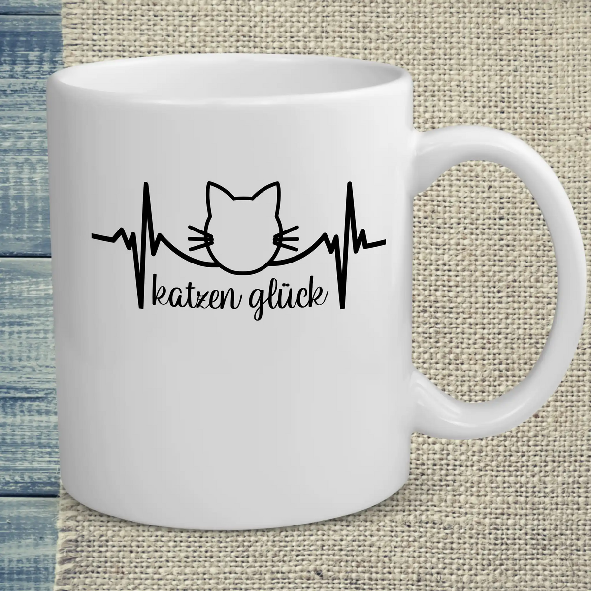 Tasse 325ml - Katzen Glück - Katze