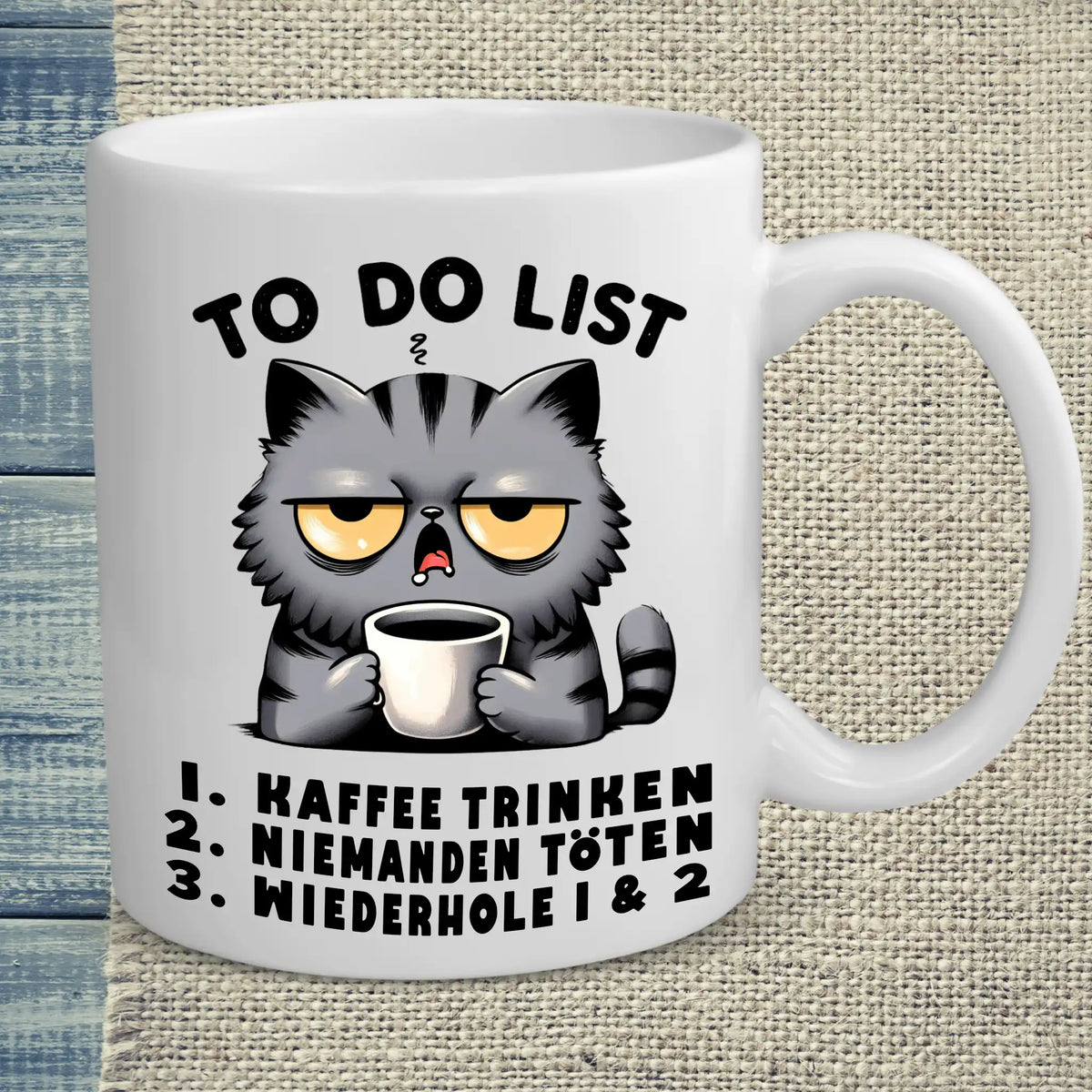 Tasse 325ml - Katzen - Kaffee to do List - Katze & Kaffee