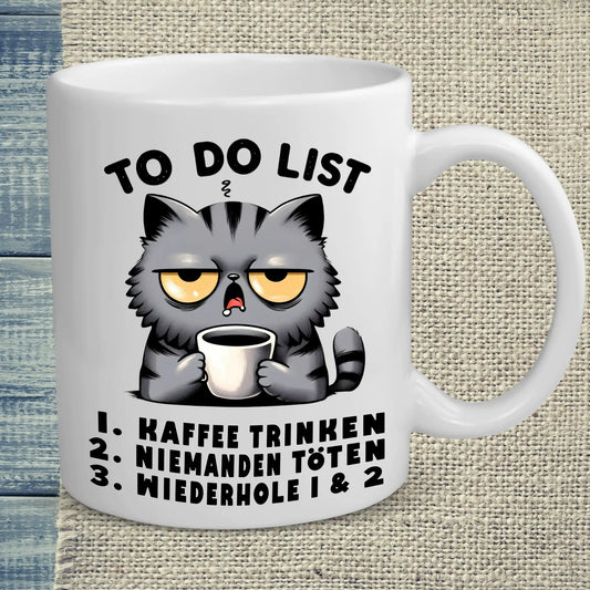 Tasse 325ml - Katzen - Kaffee to do List - Katze & Kaffee