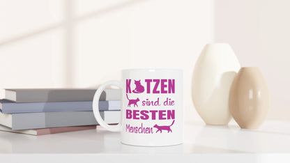 Tasse 325ml - Katzen sind die besten Menschen - Katze