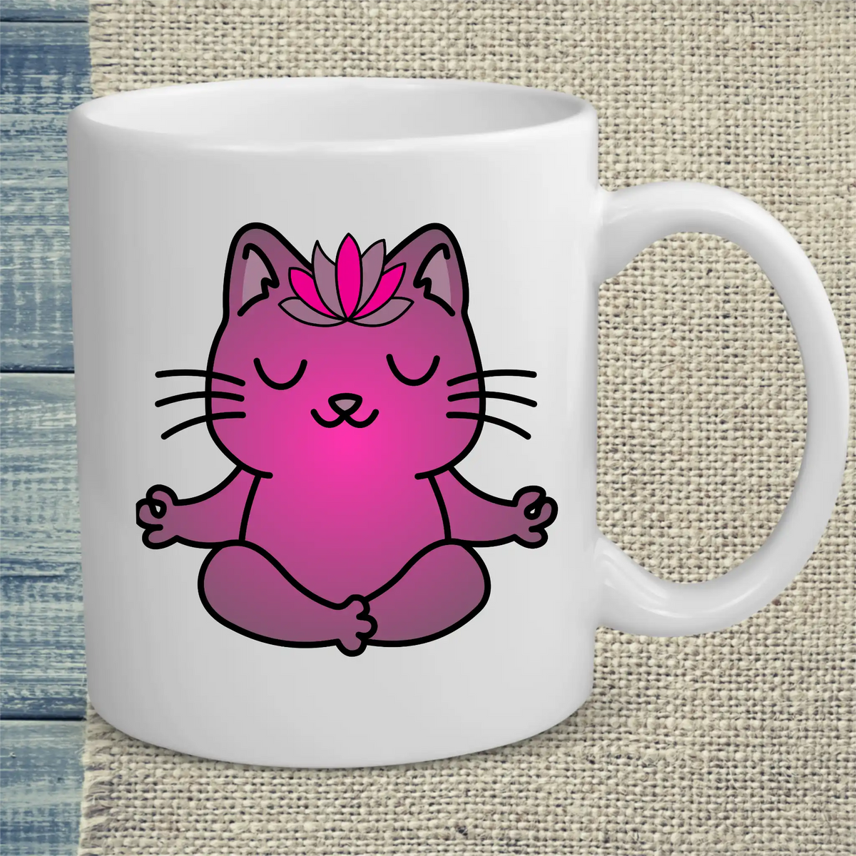 Tasse 325ml - Katzen-Yoga - Katze