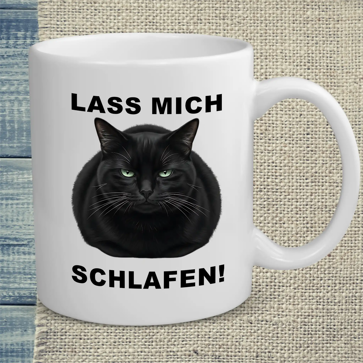 Tasse 325ml - Lass mich schlafen - Katze