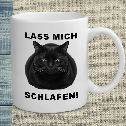 Tasse 325ml - Lass mich schlafen - Katze