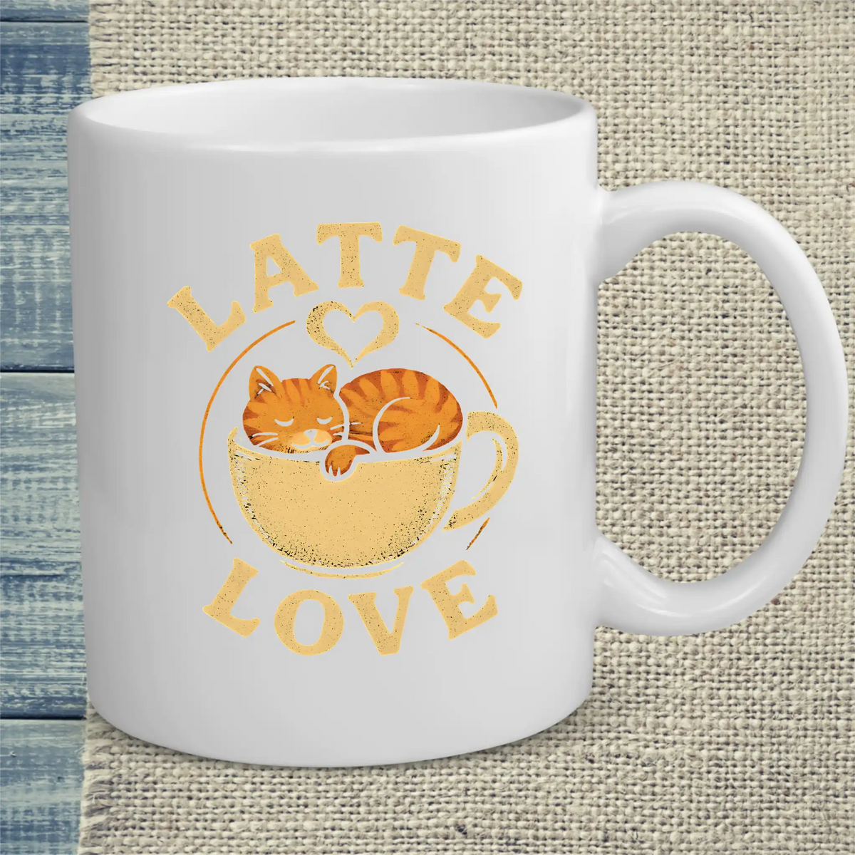 Tasse 325ml - Latte Love - Katze & Kaffee