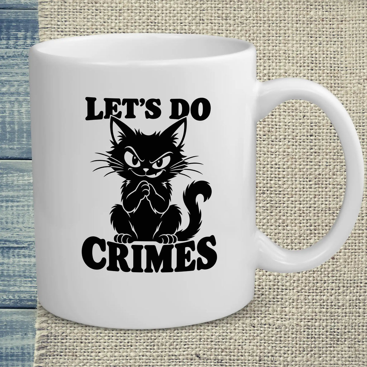 Tasse 325ml - LET'S DO CRIMES - Katze