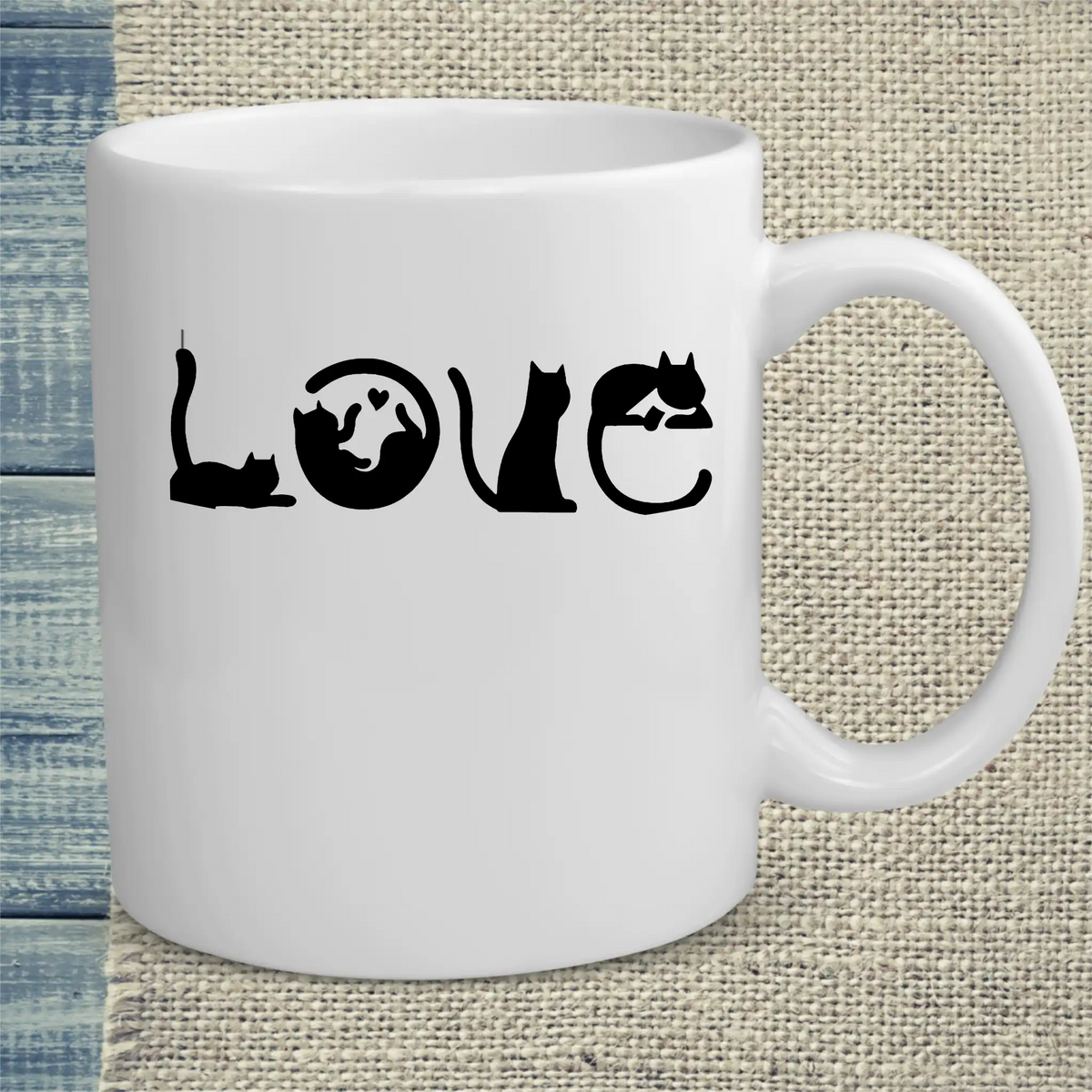 Tasse 325ml - Love - Katzen - Katze