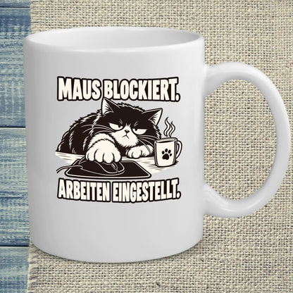 Tasse 325ml - Maus Blockiert - Katze & Kaffee