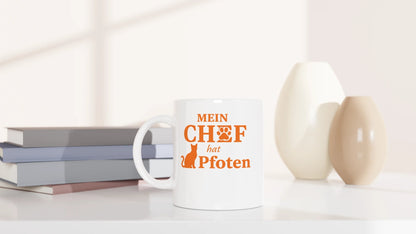 Tasse 325ml - Mein Chef hat Pfoten - Katze