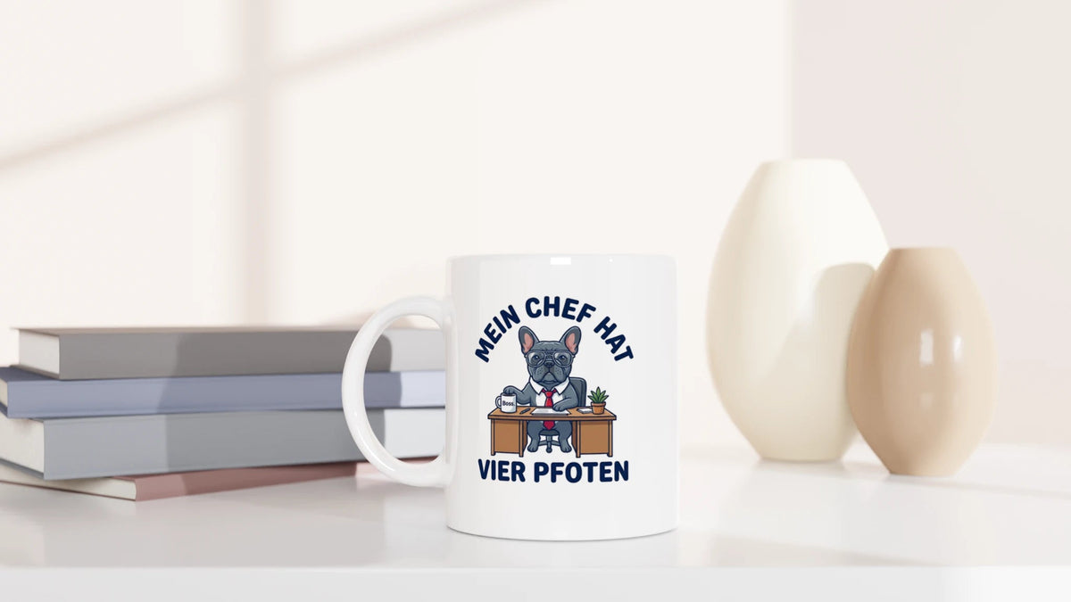Tasse 325ml - Mein Chef hat vier Pfoten - Katze