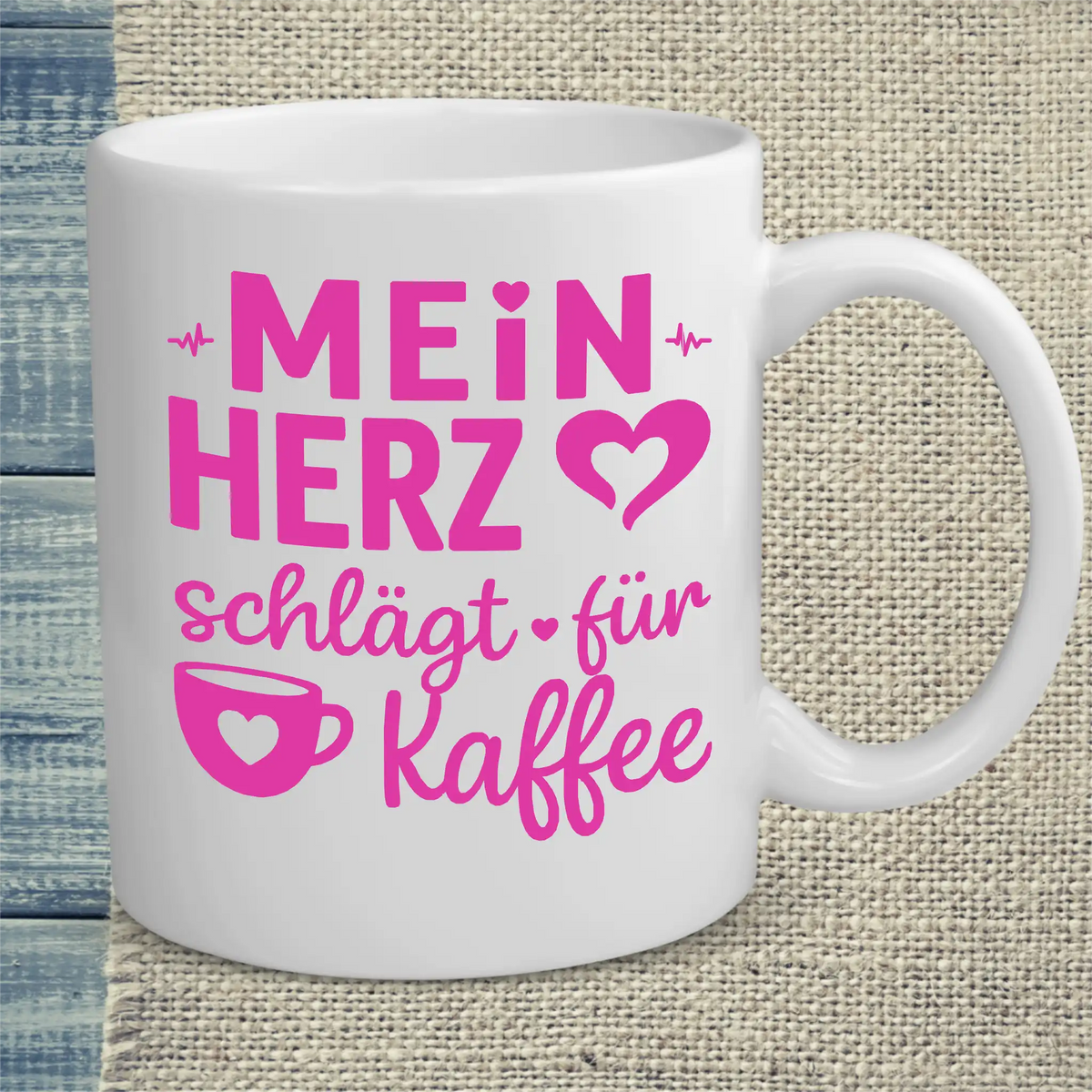 Tasse 325ml - Mein Herz schlägt für Kaffee - Kaffee