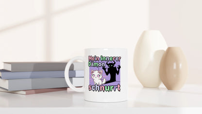 Tasse 325ml - Mein innerer Dämon schnurrt - Katze