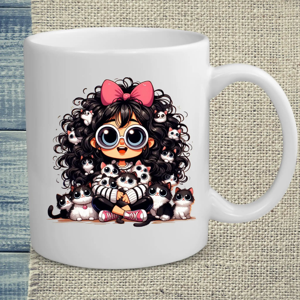 Tasse 325ml - Meine Katzen - Katze, Cat Lady