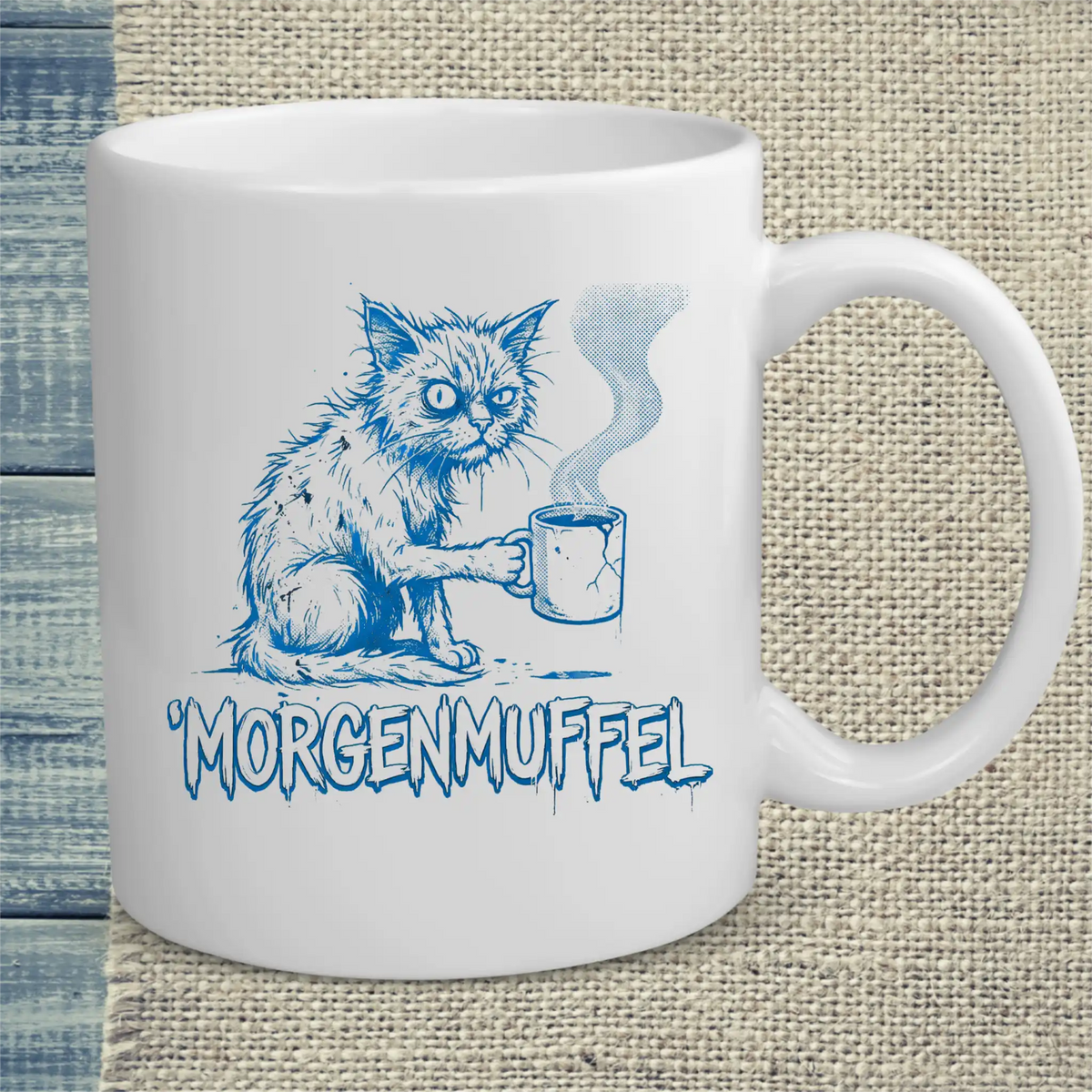 Tasse 325ml - Morgenmuffel - Katze & Kaffee