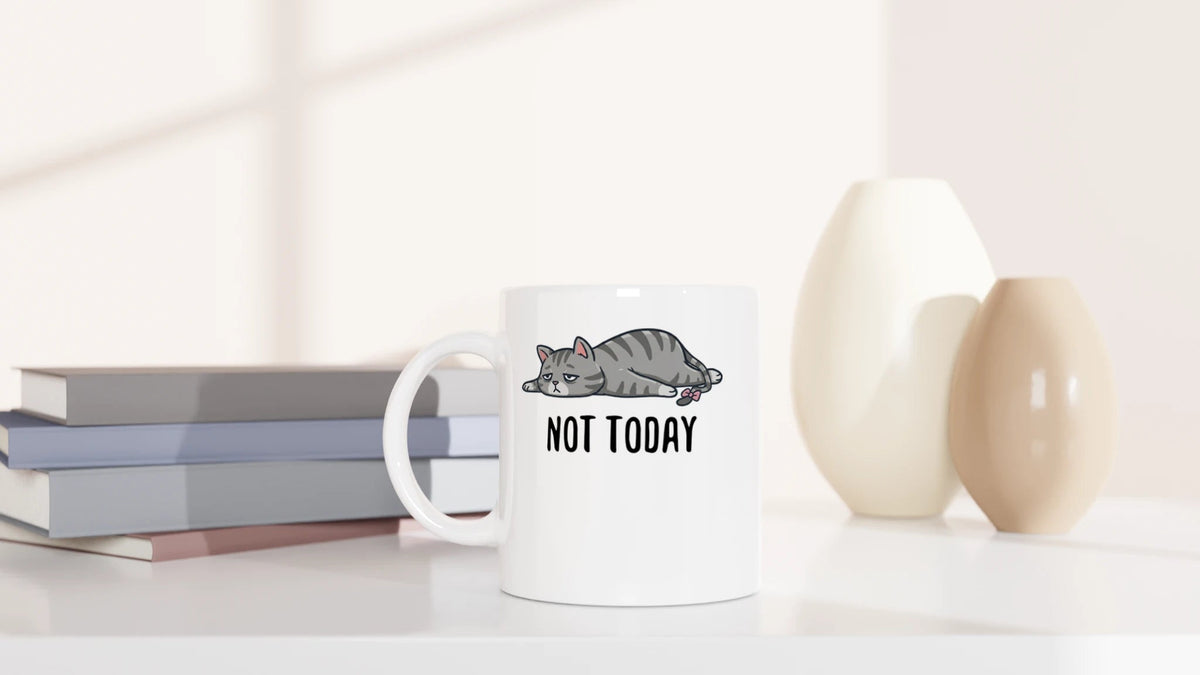 Tasse 325ml - Not Today - Katze, Nicht Heute