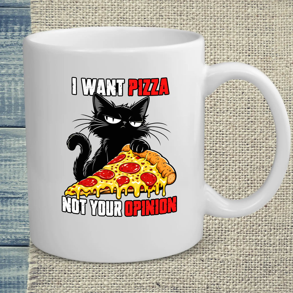 Tasse 325ml - Not your opinion - Katze