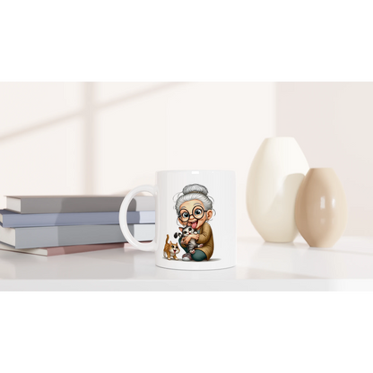 Tasse 325ml - Oma liebt Katzen - Kaffee, Cat Lady