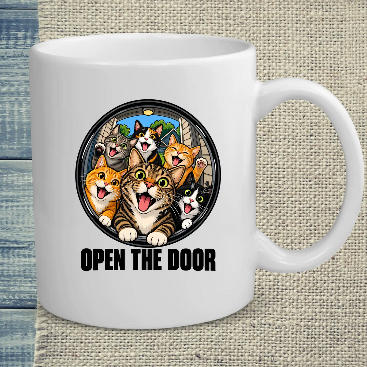 Tasse 325ml - Open the Door - Katze