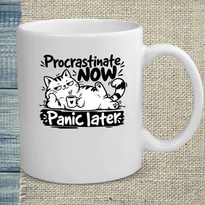 Tasse 325ml - Procrastinate - Katze
