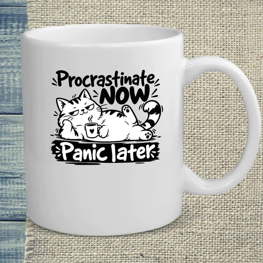 Tasse 325ml - Procrastinate - Katze