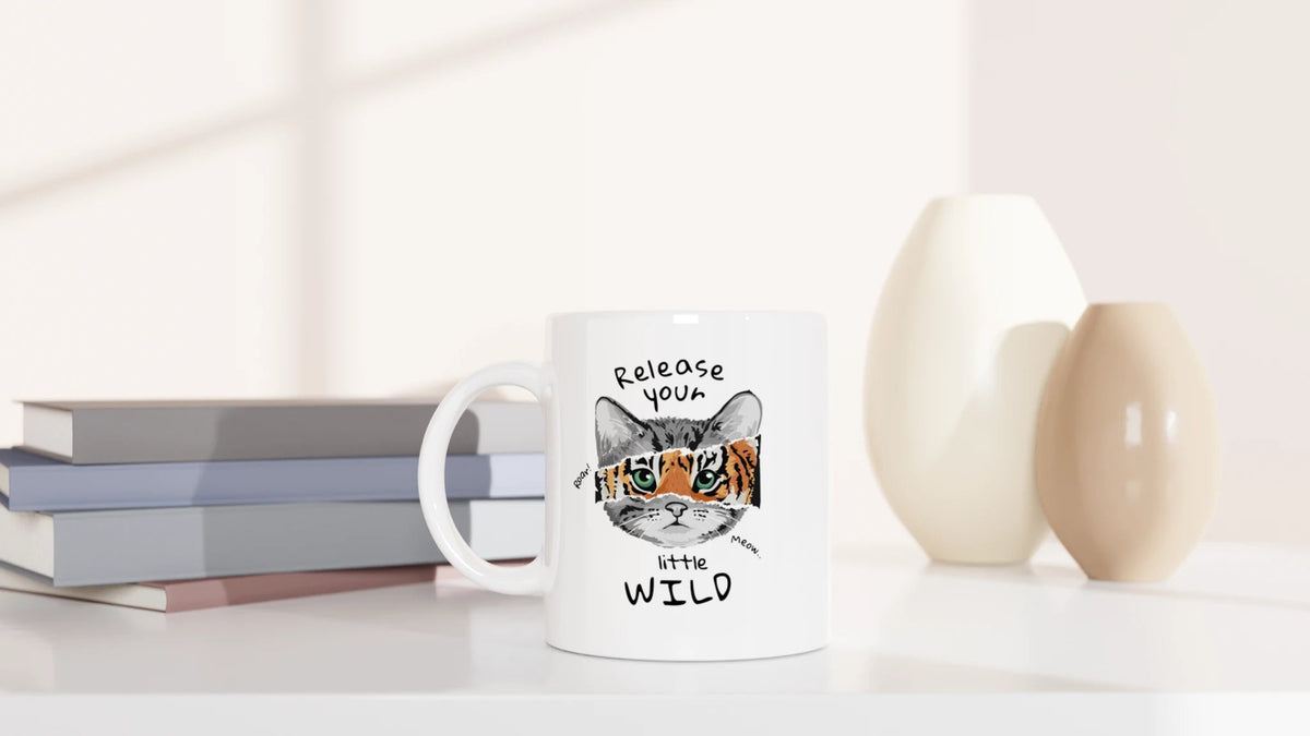 Tasse 325ml - Release your little wild - Katze