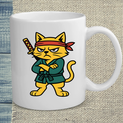 Tasse 325ml - Samurai Cat - Katze