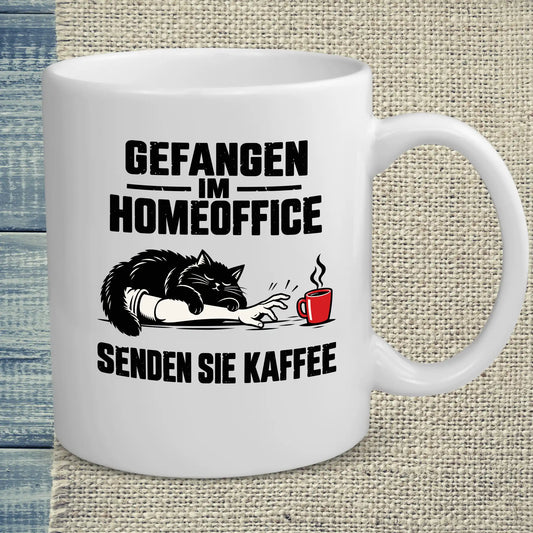 Tasse 325ml - Senden Sie Kaffee - Katze & Kaffee