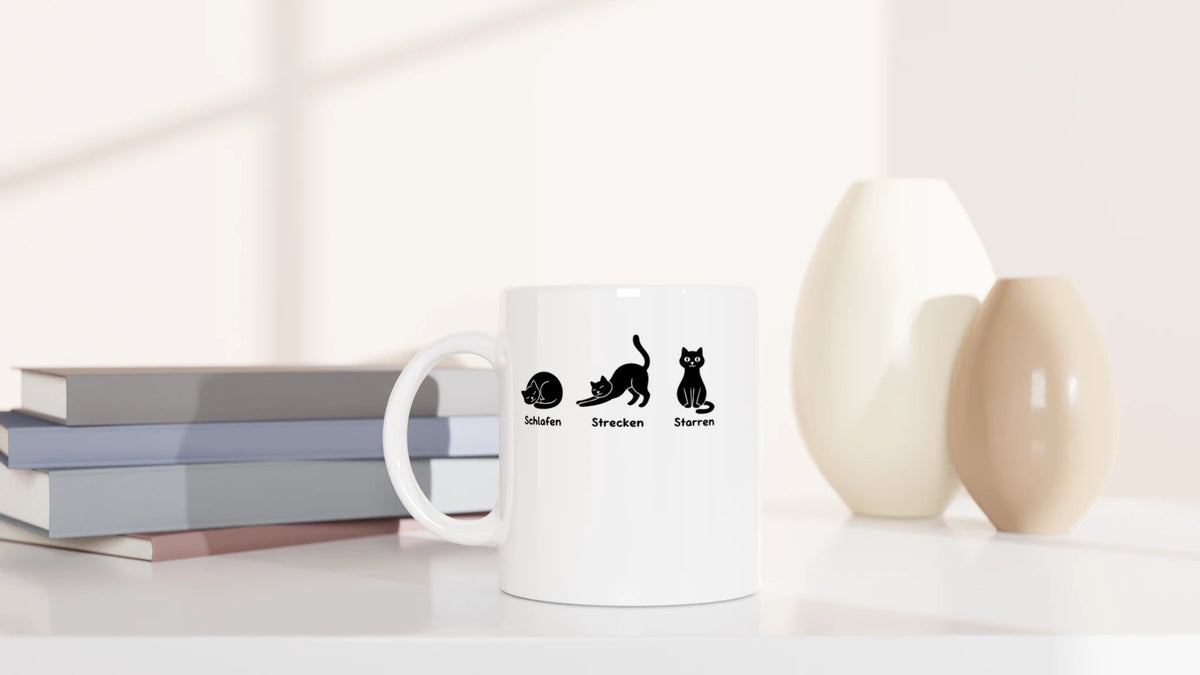 Tasse 325ml - So kennt man mich - Katze