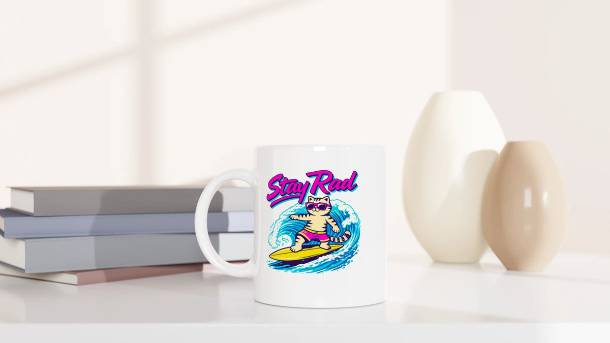 Tasse 325ml - Stay Rad - Katze, Sommer