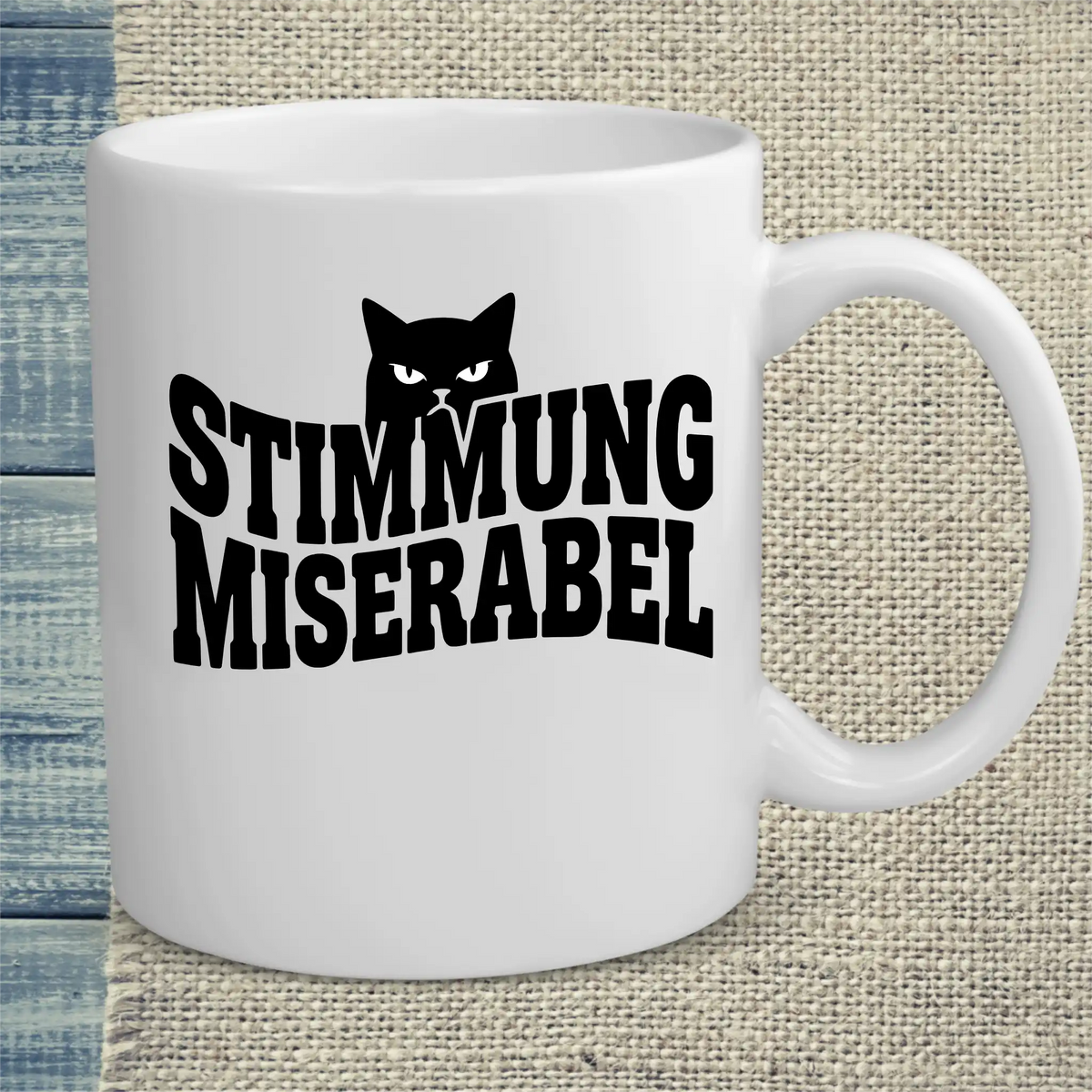 Tasse 325ml - Stimmung miserabel - Katze