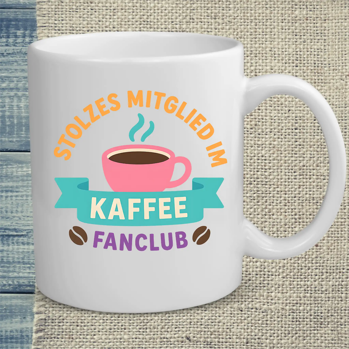 Tasse 325ml - Stolzes Mitglied im Kaffee-Fanclub - Kaffee