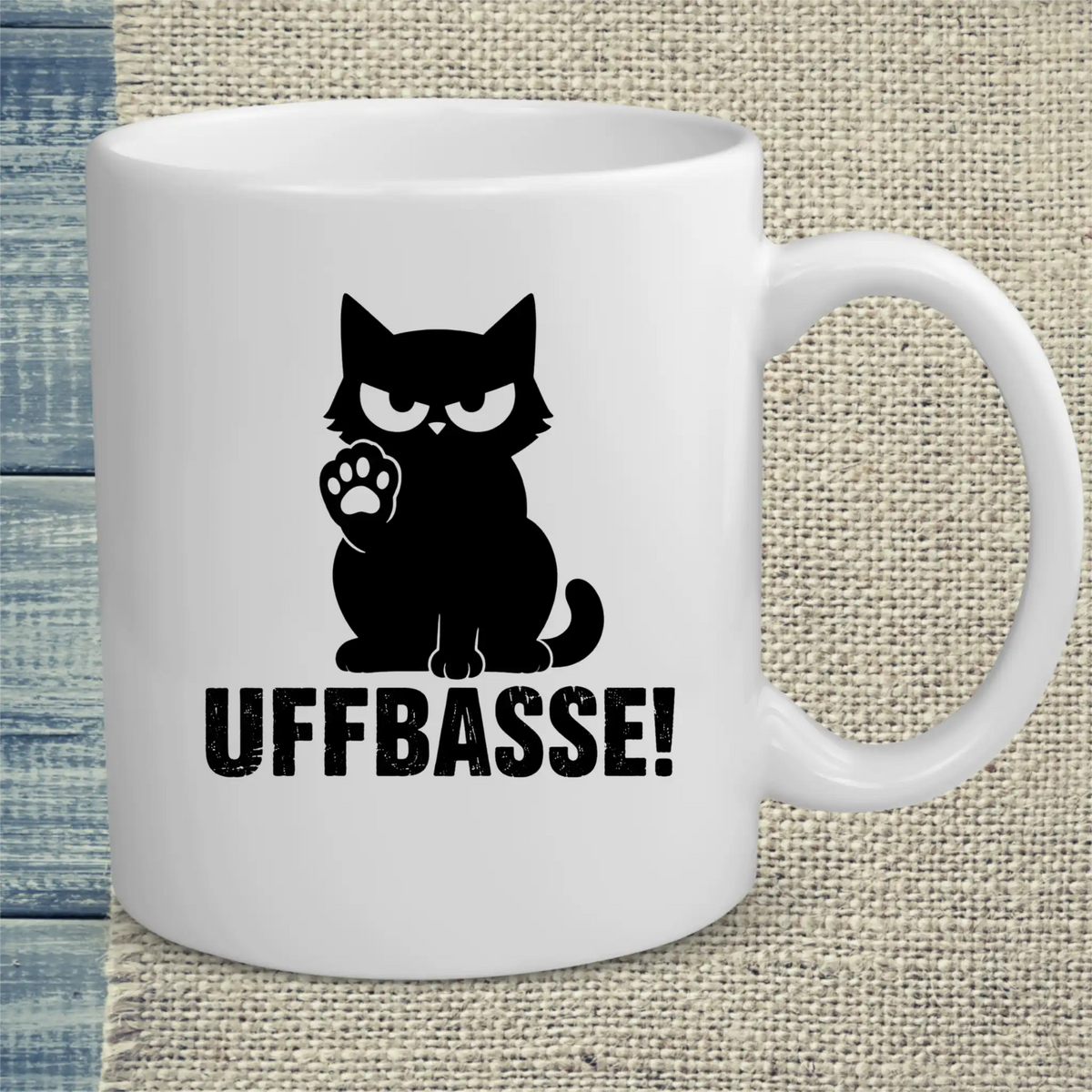 Tasse 325ml - Uffbasse! - Katze