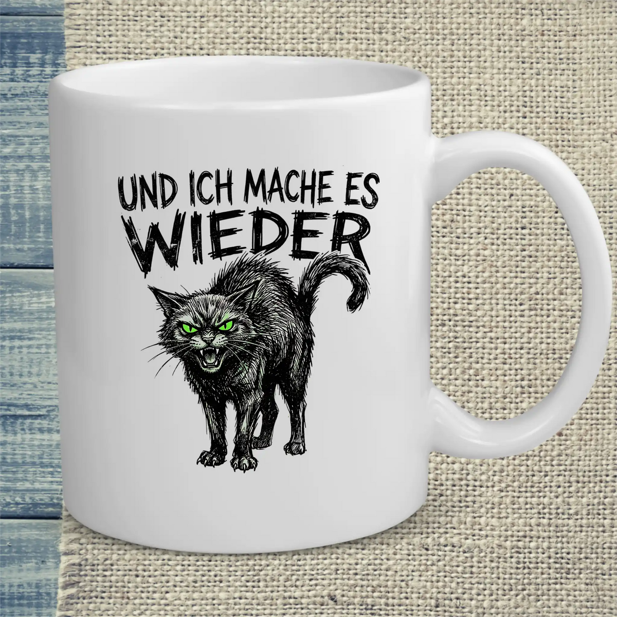 Tasse 325ml - Und ich mache es wieder - Katze